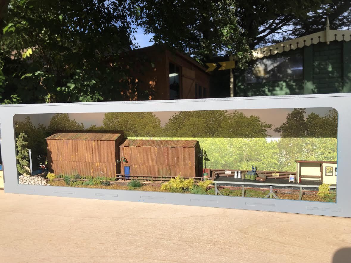 55cm Model Railway Shelf Diorama with Fiddle Stick