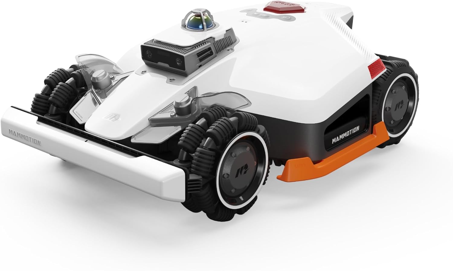 MAMMOTION LUBA 3 AWD 1500 Mähroboter ohne Begrenzungskabel für 1500㎡, 360° LiDAR+Dual-Kamera mit KI-Steuerung, Kein RTK, AWD für bis zu 80% Steigung, 15 Multi-Zonen, Schnitthöhe 25-70 mm, 9,4Ah-AKKU
