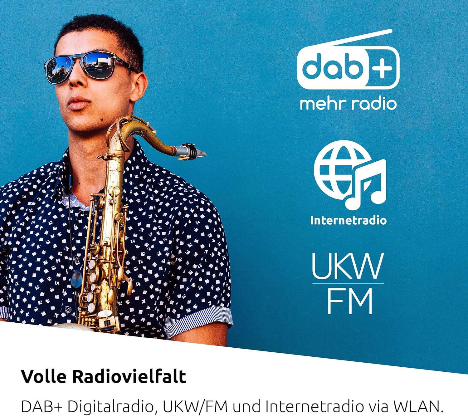 TechniSat DIGITRADIO 143 CD (V3) – Digital HiFi-Tuner, Internetradio (DAB+, UKW, Bluetooth-Audiostreaming, Spotify Connect, CD-Player, WLAN, Breite 43,5 cm, App-Steuerung, Fernbedienung) Schwarz
