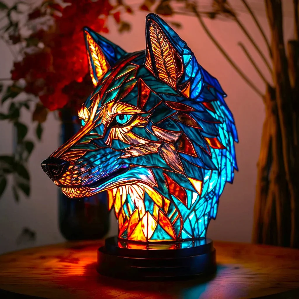Tischlampe im Tierdesign aus Glas