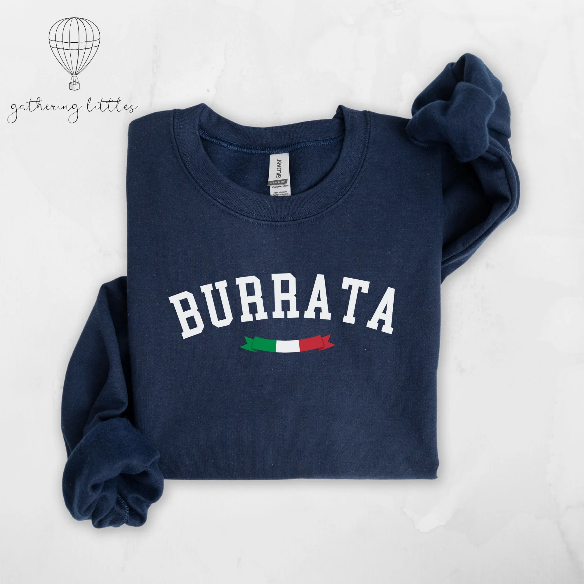 Italian Pride Sweatshirt, Burrata Sweatshirt Cheese Lover Gifts, Gift-for Food Lovers, Gifts-For-Foodie, Italian Baby Onesie