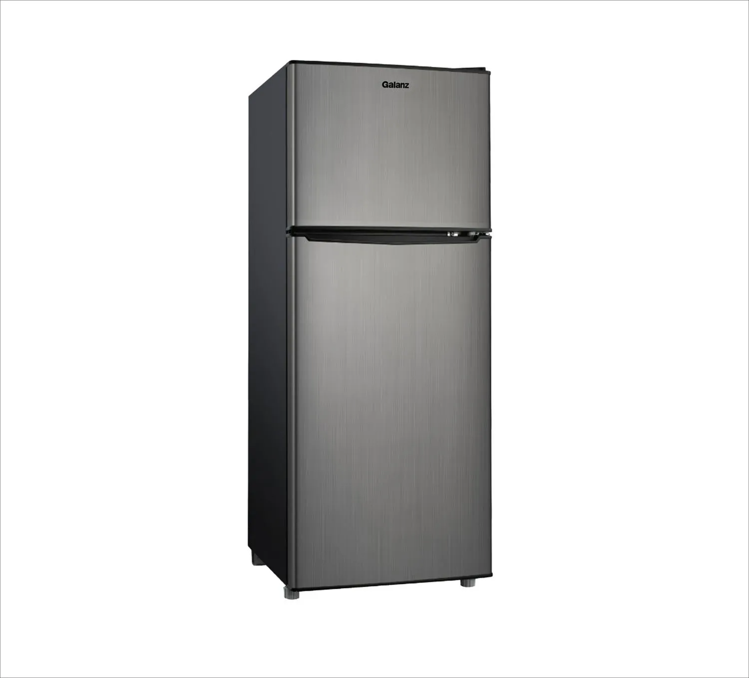 4.6 Cu ft. Twee-deurs minikoelkast met vriezer, roestvrij staal