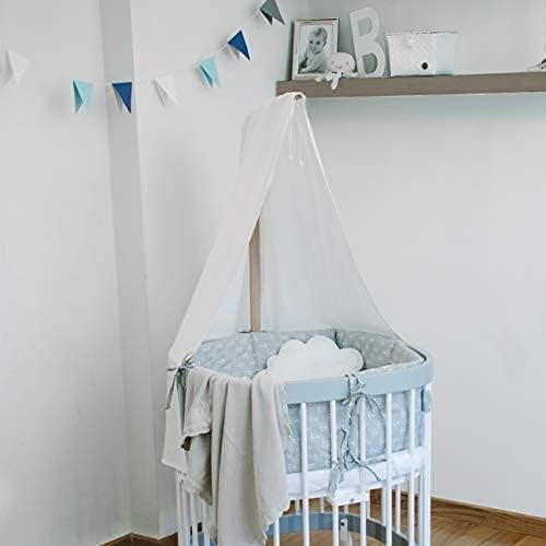 tweeto® Babybett 7 in 1 – mitwachsendes Babybett aus Holz | höhenverstellbares Beistellbett & Gitterbett | umbaubar zu Kinderbett & Laufstall (Buche Natur)
