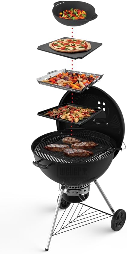 Weber Master-Touch Holzkohlegrill, 66 cm, Schwarz