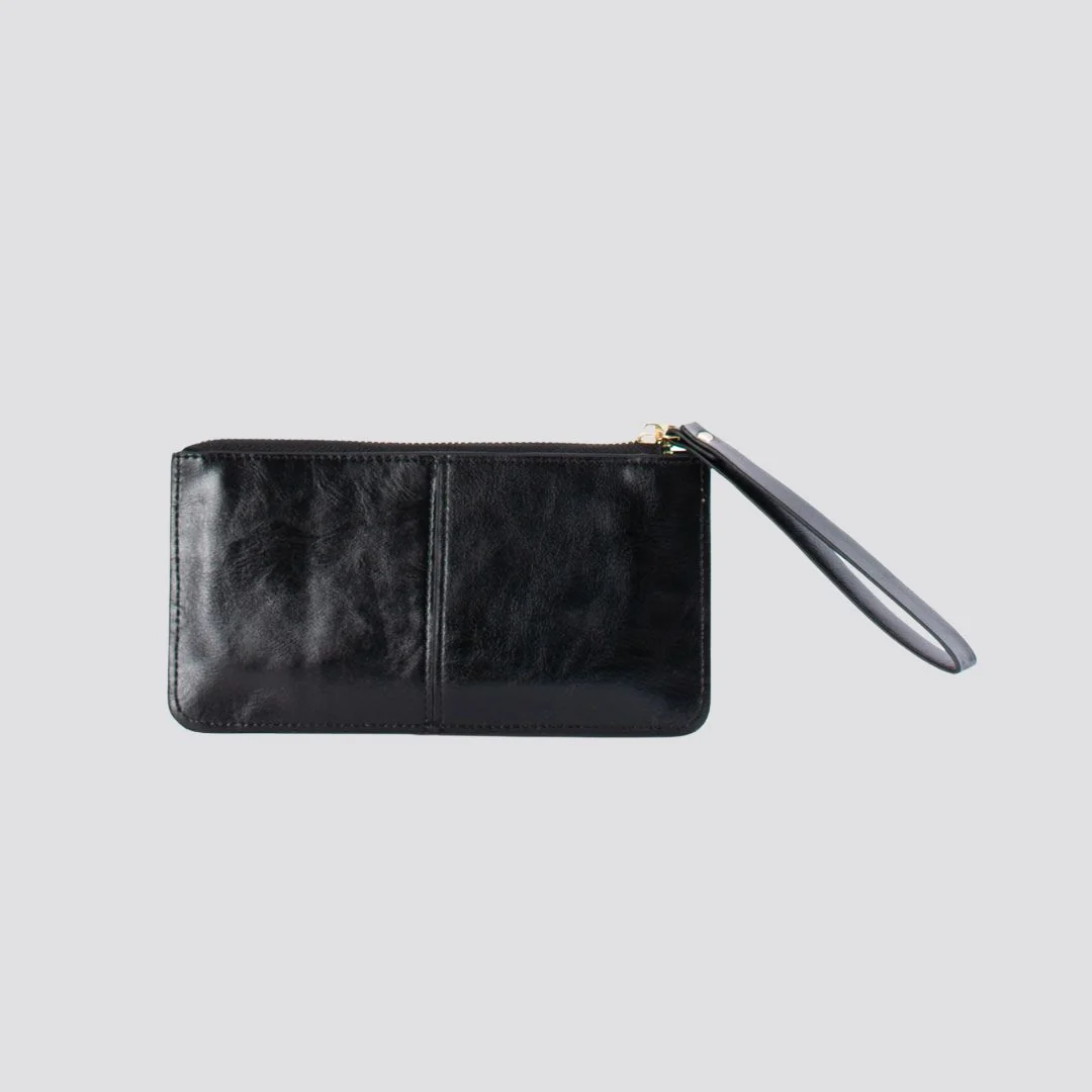 Zoe Zip Purse | Black