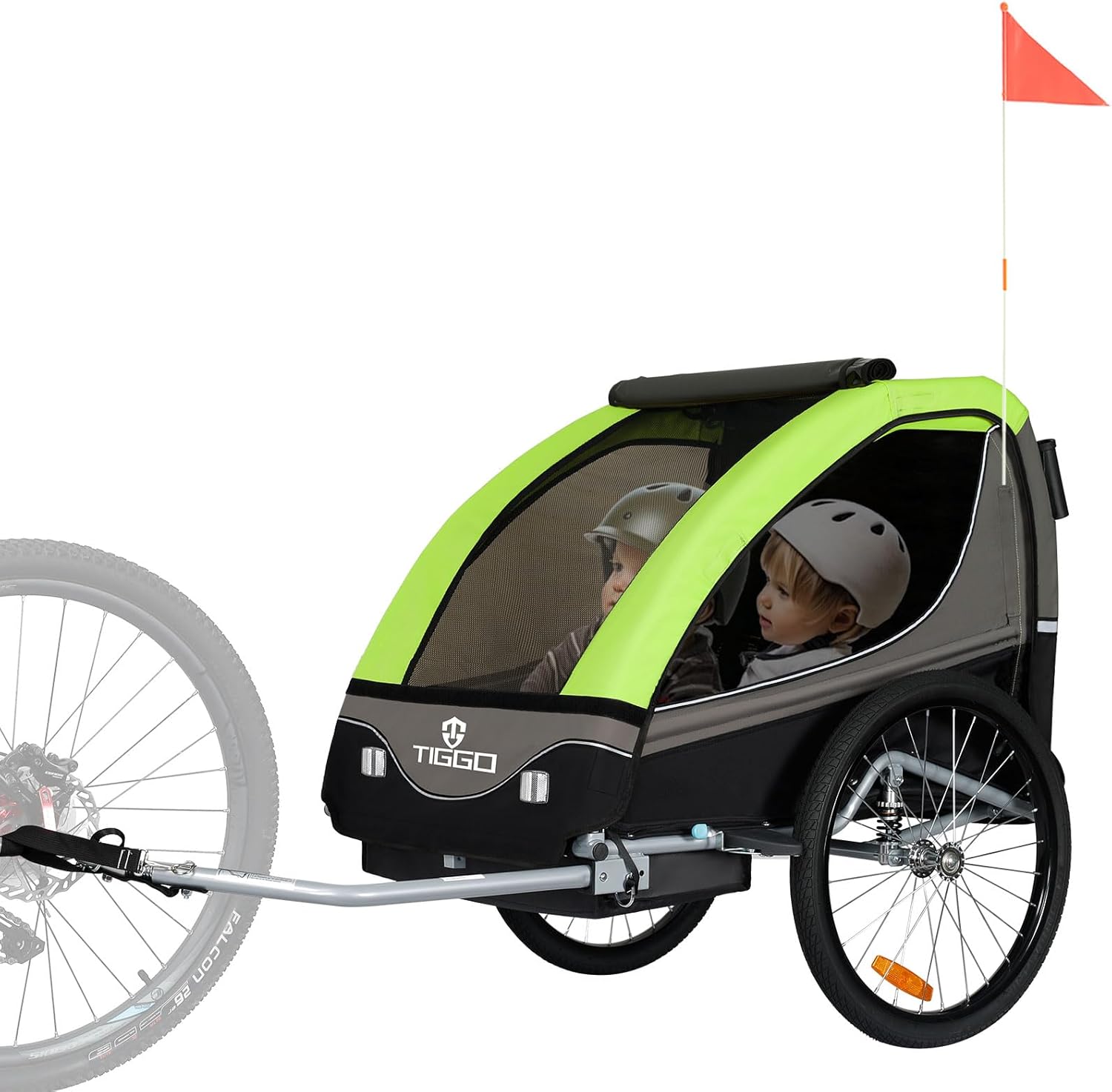 Tiggo S2 Kinderanhänger mit Federung Jogger 2 in 1 Kinder Buggy fahrradanhänger Anhänger 360° Drehbar