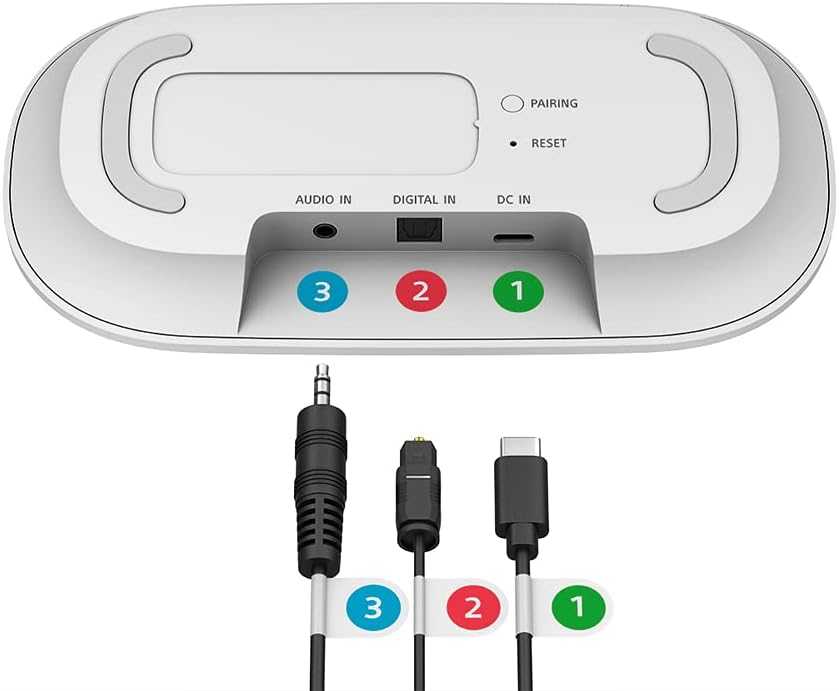 Sony Kabelloser Tragbarer TV-Lautsprecher für Hörgeschädigte und Senioren - Weiß (SRSLSR200.CE7), Einheitsgröße