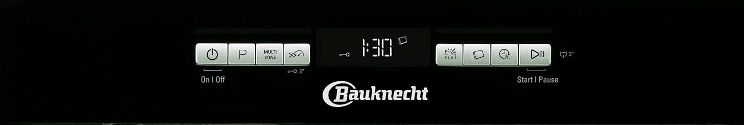 Bauknecht BUO 3O41 PLT X Unterbau-Geschirrspüler 60 cm /14 Maßgedecke /10 Standardprogramme und 1 Sensorprogramm/PowerClean/ActiveDry/Besteckschublade/Vollwasserschutz