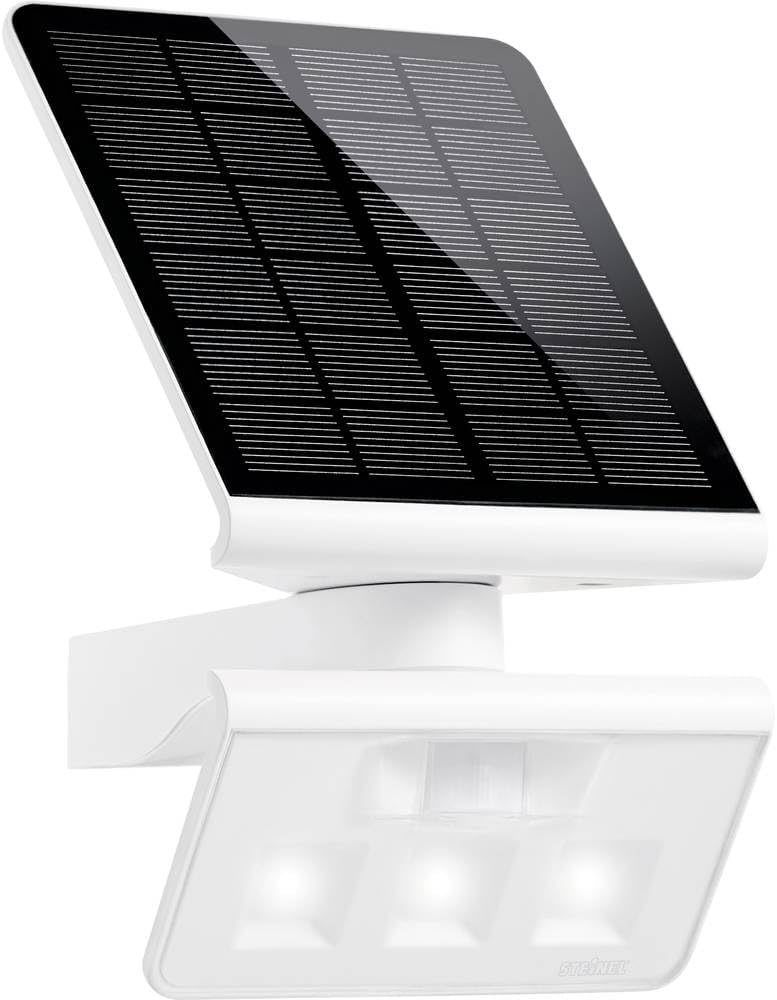 Steinel LED Solar-Leuchte XSolar L-S weiß, 140° Bewegungsmelder, 8 m Reichweite, ideal für Garten, Terrasse und Hauswand