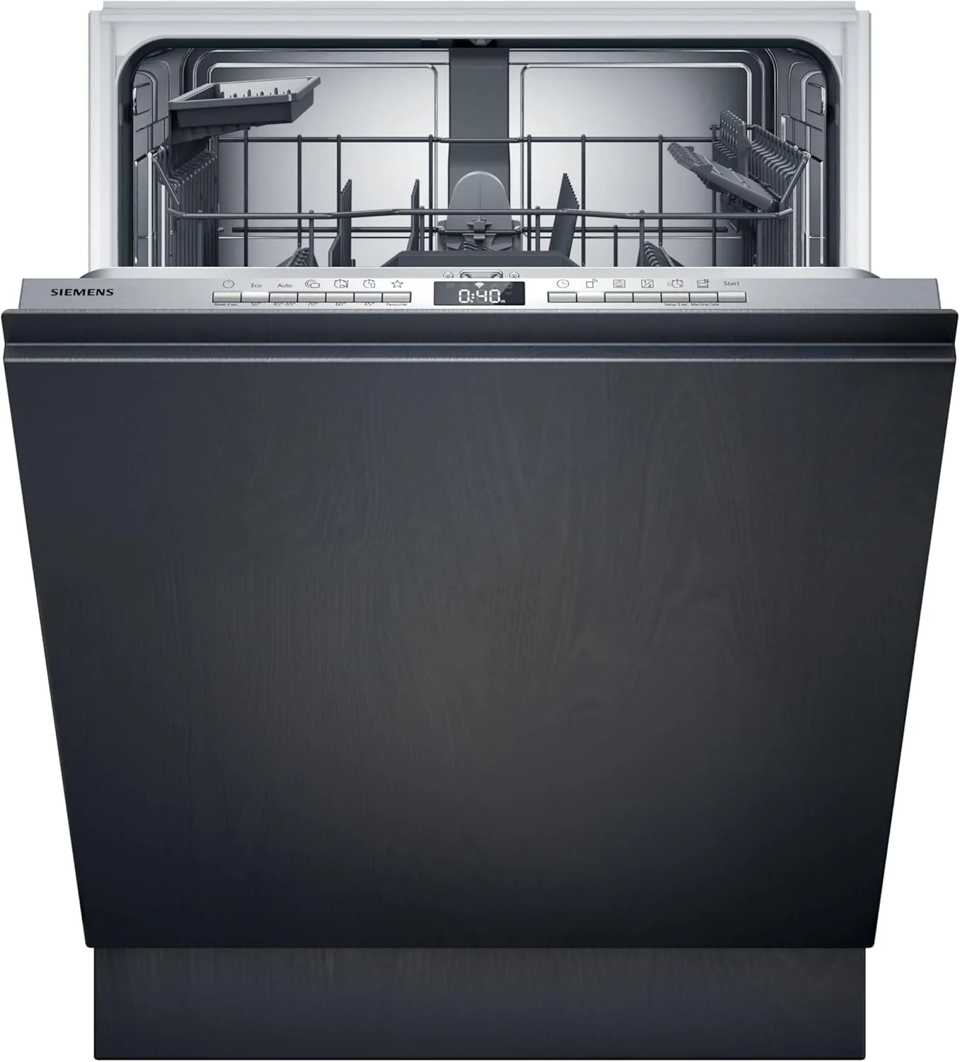 Siemens SN63EX06VE, iQ300 Smarter Geschirrspüler, Vollintegrierte Spülmaschine, 60 cm, Besteckschublade, Extra leise, varioSpeed, Automatische Türöffnung, Dreifach rackMatic, infoLight, intesiveZone
