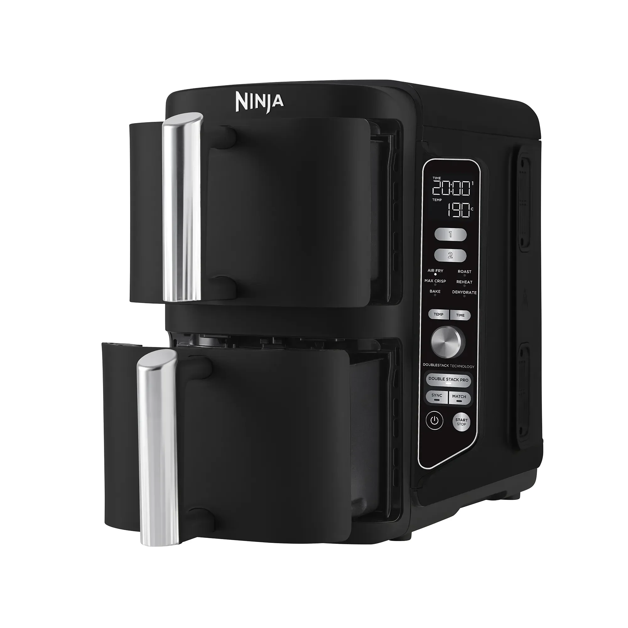 2025 Ninja DoubleStack XXXL 9,5 l heteluchtfriteuse met 2 lades