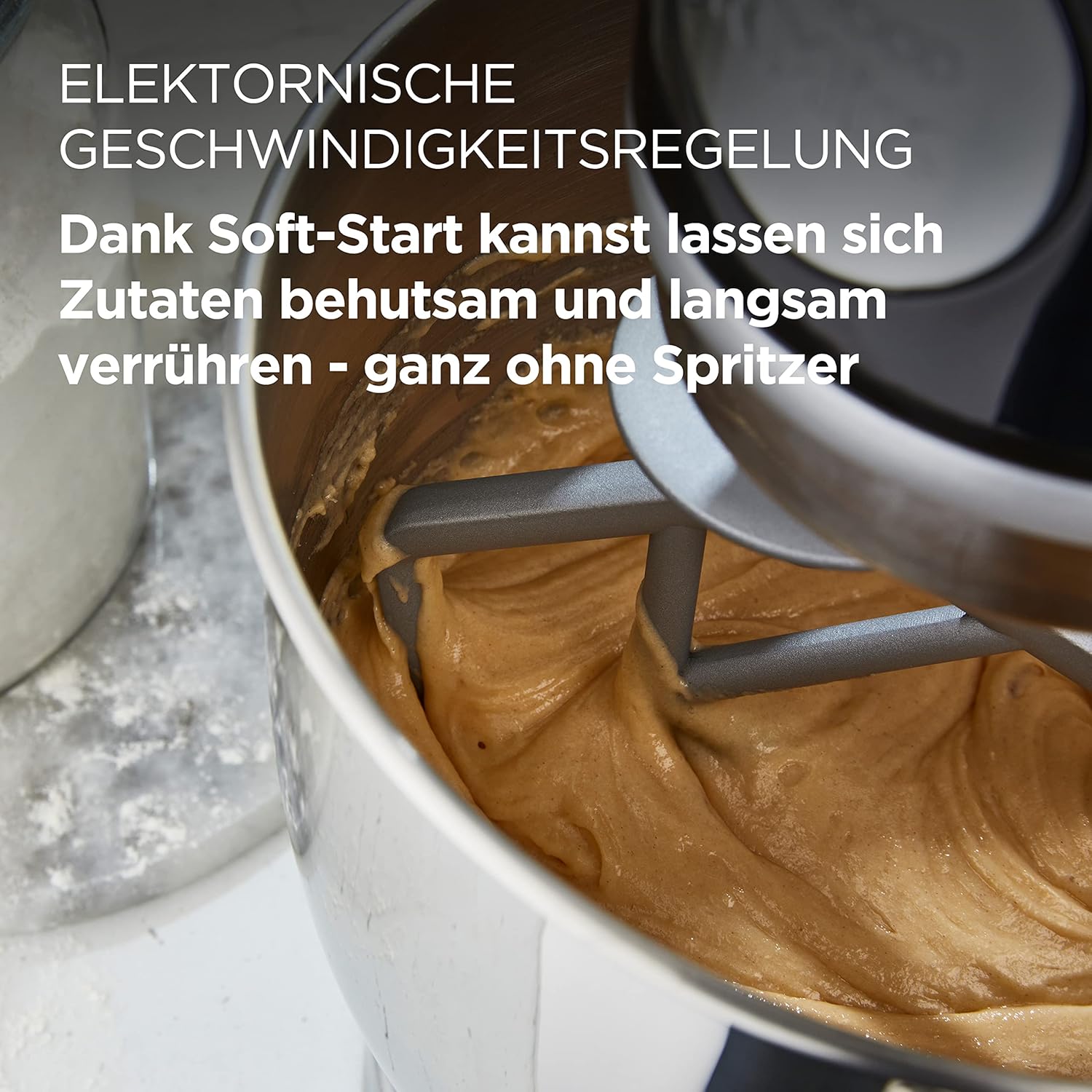 Kenwood kMix KMX750RD Küchenmaschine, 5 l Edelstahl Schüssel, Safe-Use-Sicherheitssystem, Metallgehuse, 1000 Watt, inkl. 3-Teiligem Patisserie-Set und Spritzschutz, Rot