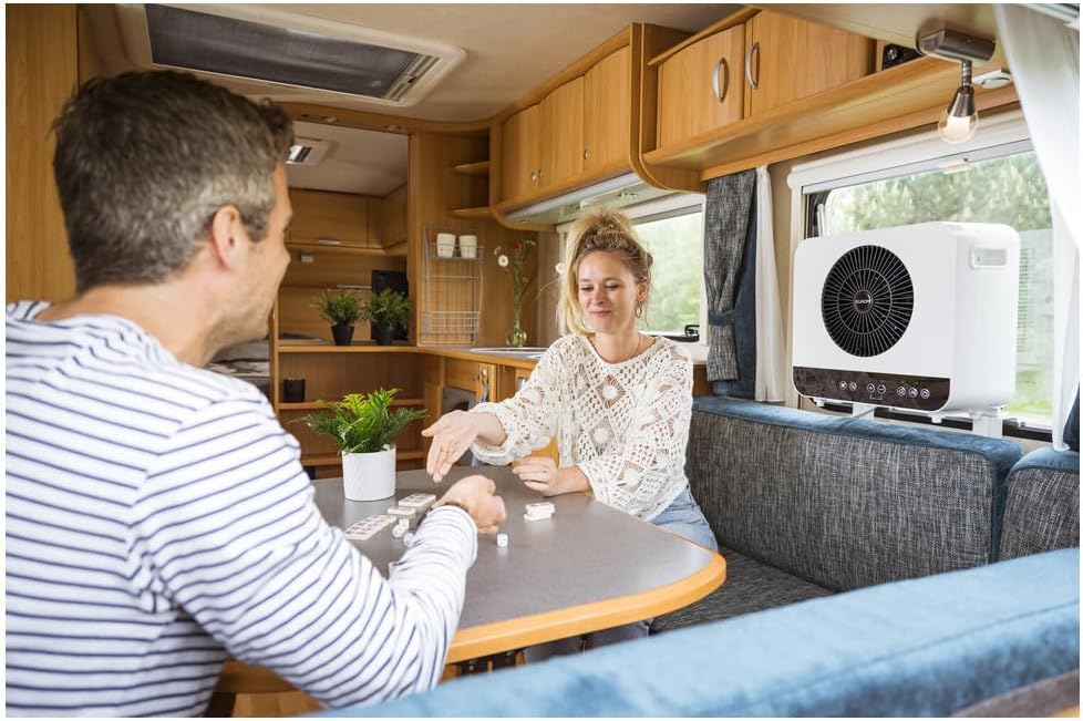 EUROM Split-airconditioning AC2401 voor caravan, camper, camping, boot, bus, camper, caravan, stacaravan | Mobiele airconditioning met 2400 BTU | Verbeterd model ten opzichte van de legendarische AC2400-airconditioning