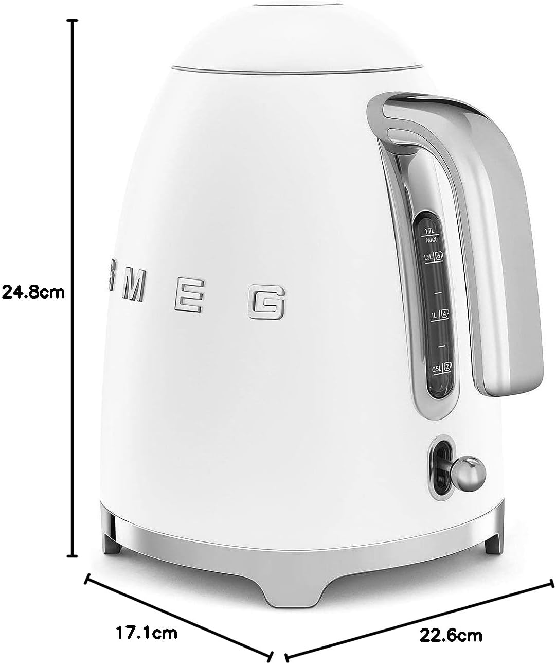 Smeg, 2x2 TSF01CREU -Toaster, 2 Schlitze für 2 Scheiben, 6 Vergoldungsniveaus, Heizfunktion, Abtau- und Bagel- Funktion, Sammelschublade, 950W, Creme