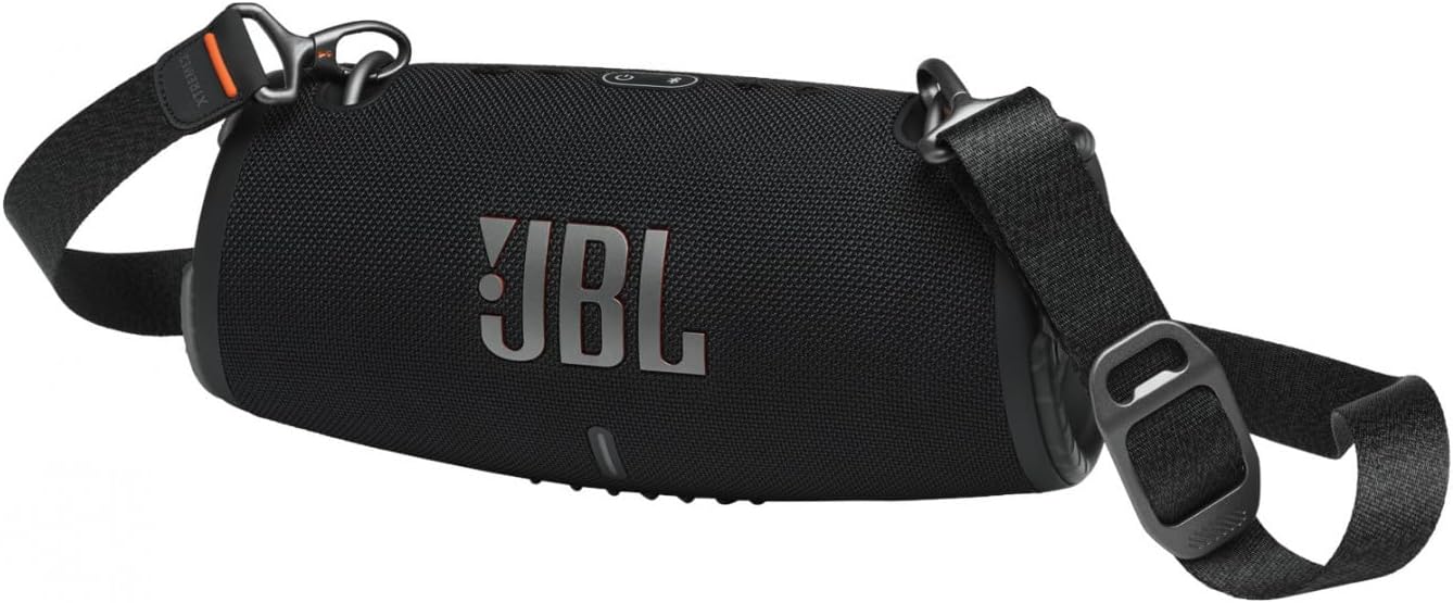 JBL Xtreme 3 Musikbox - Schwarz – Wasserdichter, portabler Stereo Bluetooth Speaker mit integrierter Powerbank – Mit nur einer Akku-Ladung bis zu 15 Stunden Musikgenuss