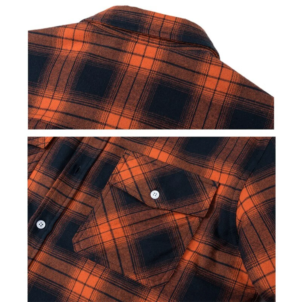 Herren-Hemdjacke mit Sherpa-Futter und Karomuster | Warme Flanell-��berhemdjacke mit Karomuster