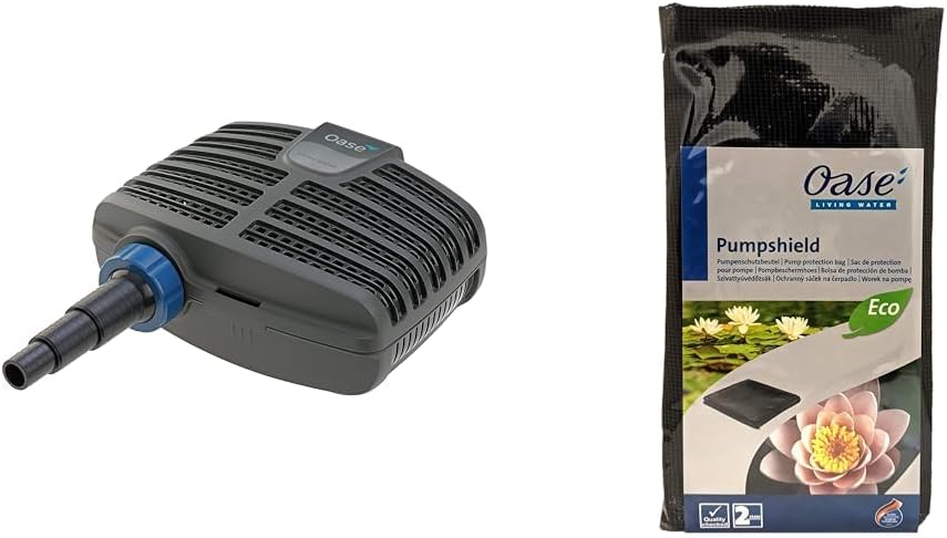 OASE 51096 Filter- en beeklooppomp AquaMax Eco Classic 5500, 5300 l/u pompcapaciteit, energiebesparende beeklooppomp, vijverpomp, filter, pomp, beekloop, donkergrijs