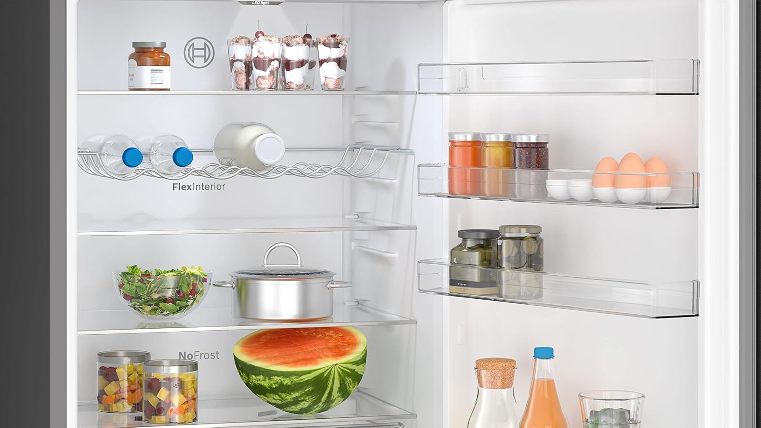 Bosch Réfrigérateur série 4 C inox, 440 l, acier inoxydable