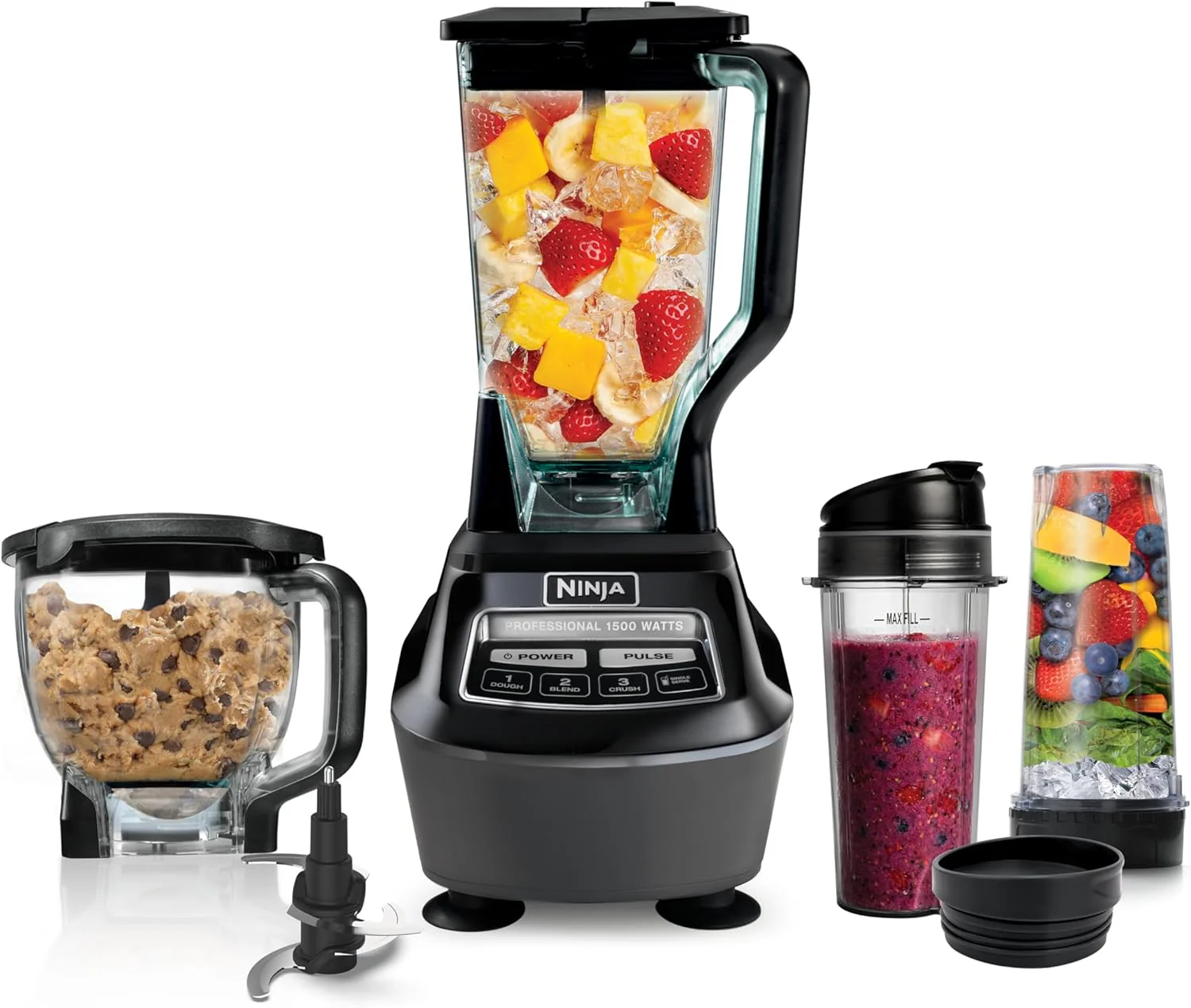 Ninja BL660 Professional Compact Smoothie & Food Processing Blender, 1100-Watts, 3 Functions