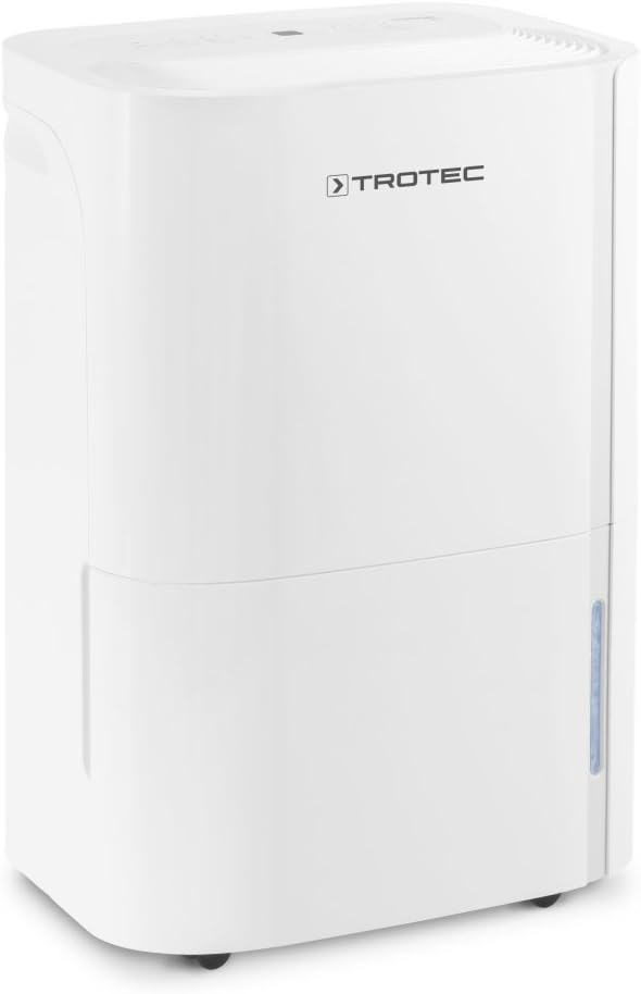 TROTEC Osuszacz powietrza elektryczny TTK 66 E – wydajność 24 L/dzień – powierzchnia 50 m² / 125 m³ – funkcja automatycznego wyłączania - do mieszkań i sypialni