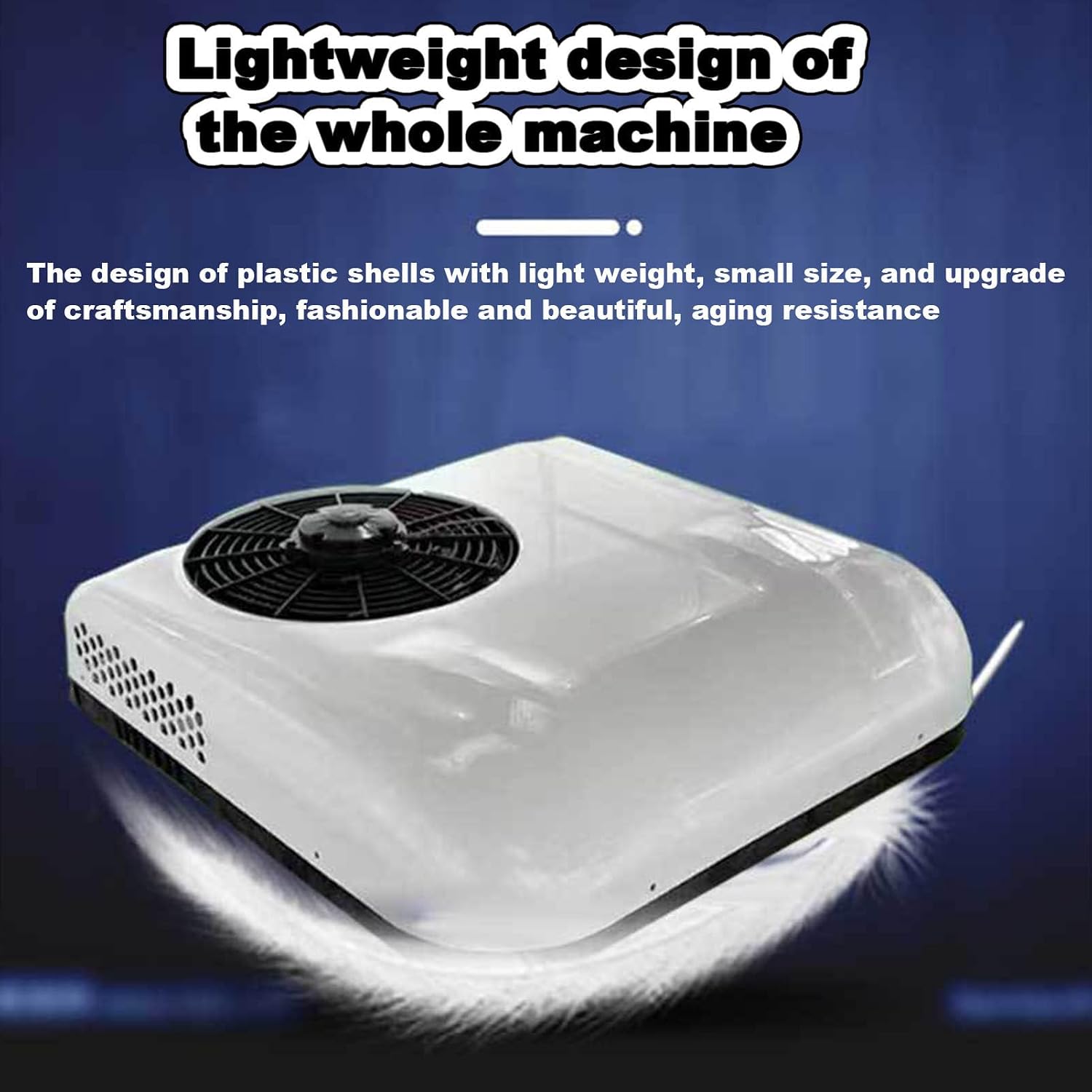 RV Rv Air Conditioner Air Conditioner, 12V/24V Rv Dach Klimaanlage Für LKW, Wohnmobile Und Wohnwagen, Effiziente Kühlung Für Komfortables Reisen In Anhänger Und Camper Vans,Weiß-12V
