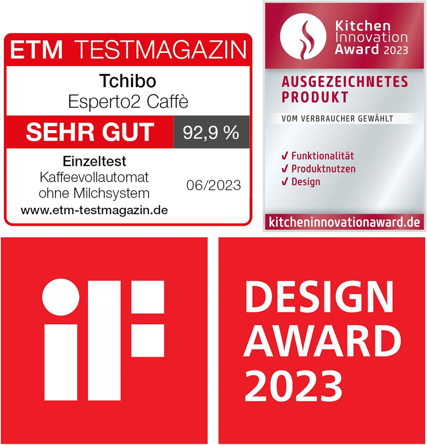 Tchibo Kaffeevollautomat Esperto2 Caffè mit 2-Tassen-Funktion für Caffè Crema und Espresso, Granite Black - INKLUSIVE Kaffeeprobierset GRATIS