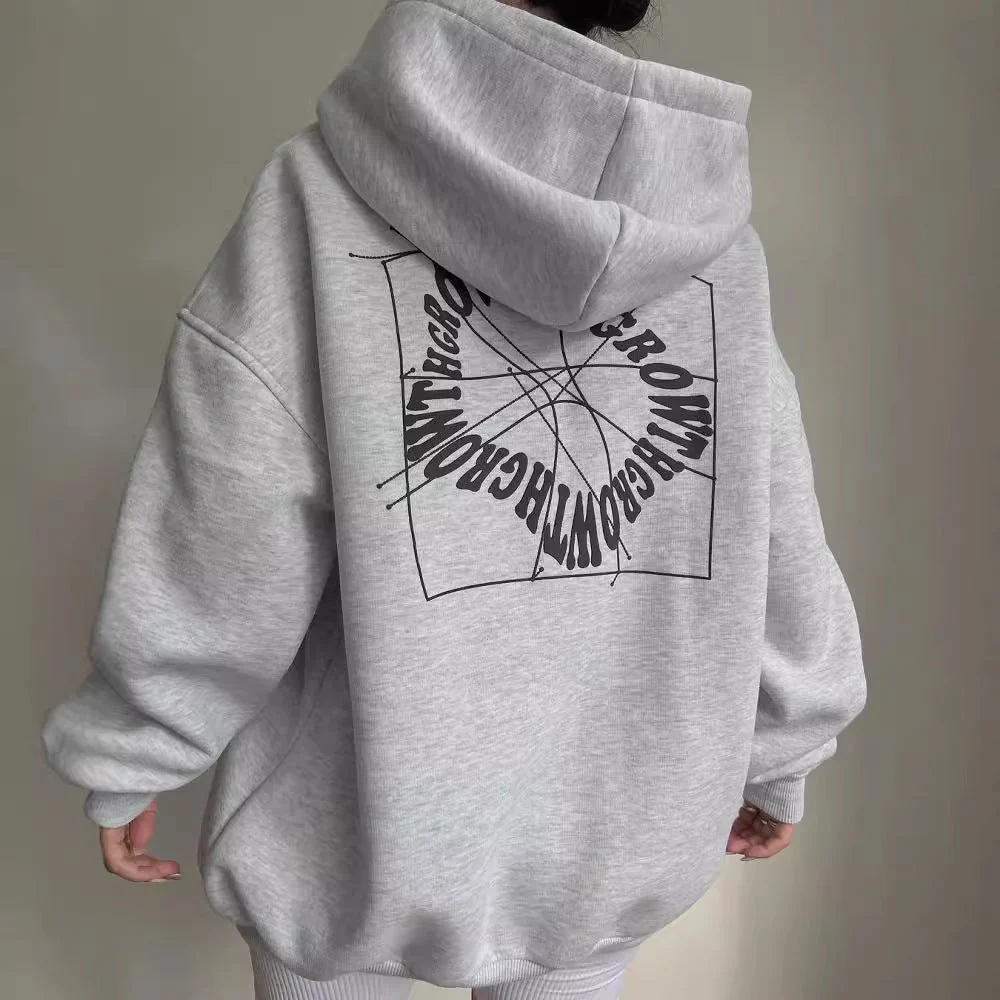 Oversized Hoodie f��r Herren mit R��ckenprint und l?ssigem Streetwear Look
