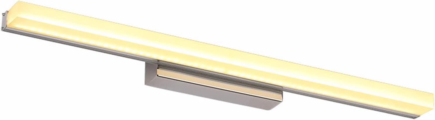 Wandleuchte, Waschtisch-Leuchten, LED-Spiegel-Frontlampe, wasserdichte Anti-Beschlag-Badezimmerlampe, Acryl-Aluminium-Scheinwerfer, energiesparend, 9 W-20 W, 3000 K warmweißes/weißes Licht.