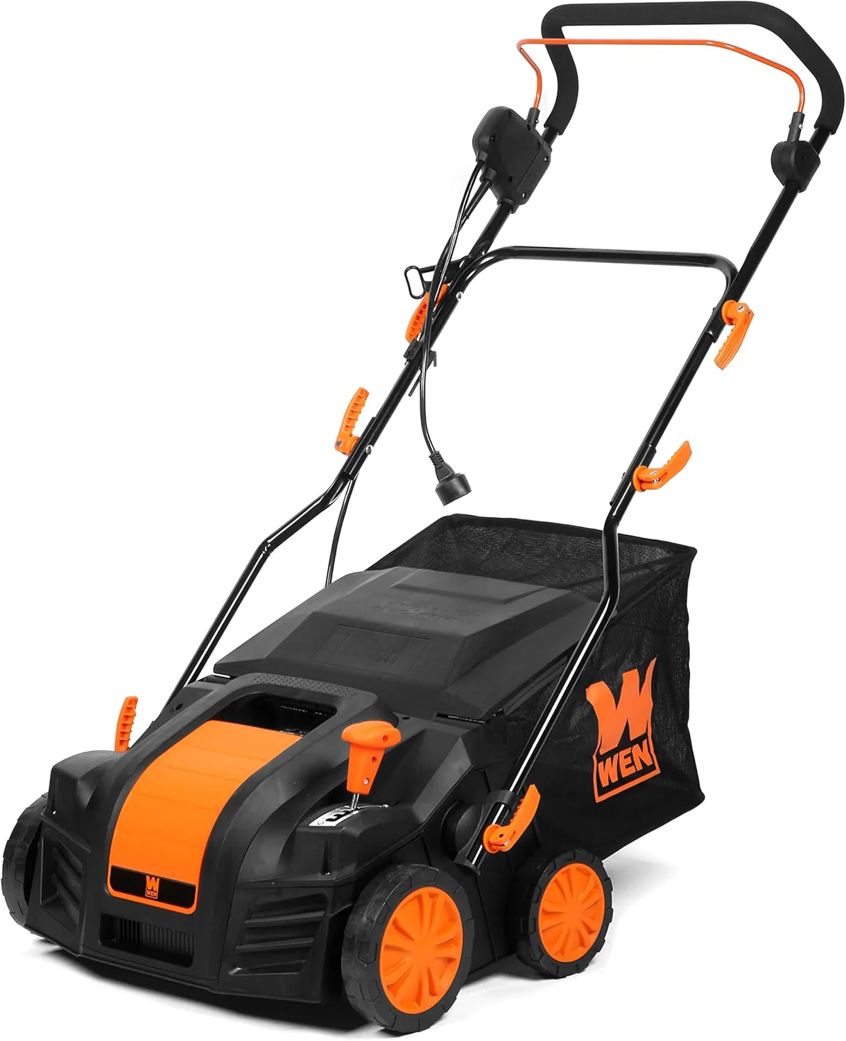 WEN DT1516 16-Inch 15-Amp 2-in-1 Electric Dethatcher and Scarifier with Collection Bag