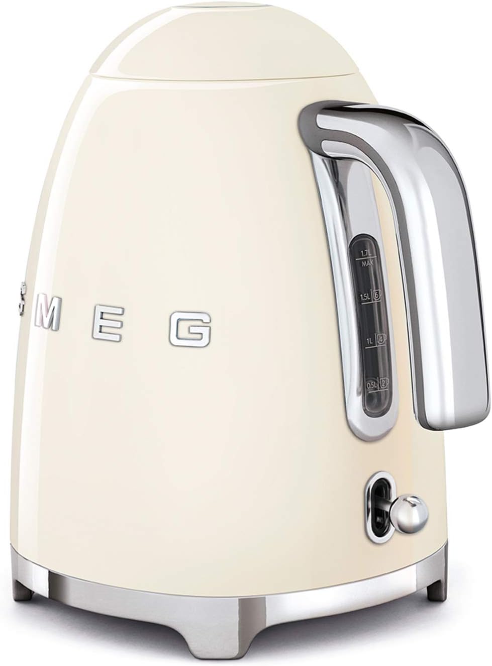 Smeg, 2x2 TSF01CREU -Toaster, 2 Schlitze für 2 Scheiben, 6 Vergoldungsniveaus, Heizfunktion, Abtau- und Bagel- Funktion, Sammelschublade, 950W, Creme