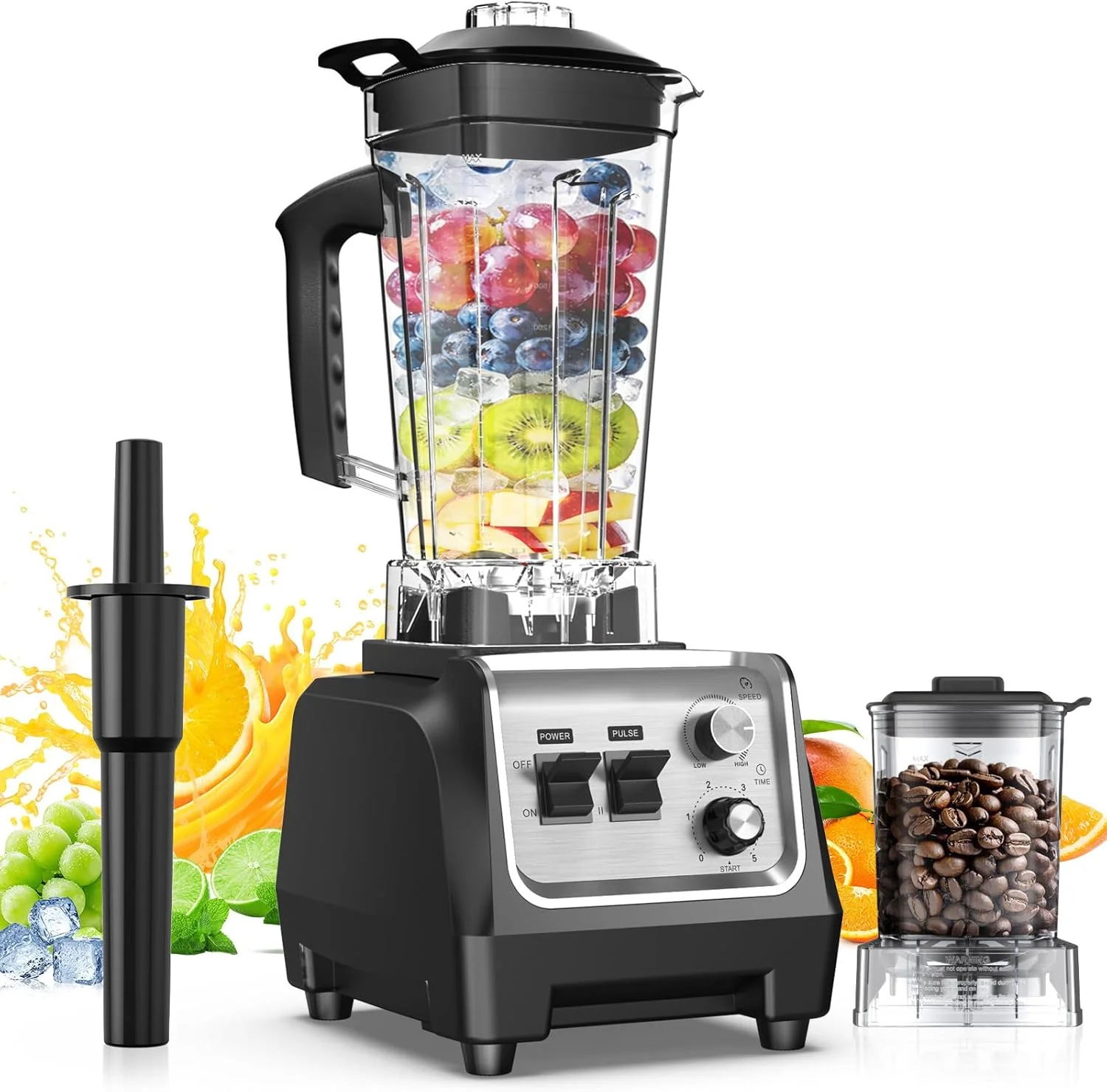 1800W Blender for Smoothies 70 oz Large Capacity Countertop Blenders with 20 oz Grinding Cup - 28000RPM High Speed Kitchen Blender for Ice Crushing. Frozen Drinks. Milkshakes & Puree
