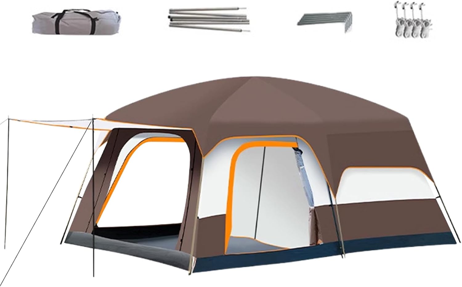 Familienzelt Für Camping, Kabinettzelte für Camping mit separaten Räumen, schützende Außenanordnung für, Wandertouren, Festivals, Garten, Picknick Und Wanderungen