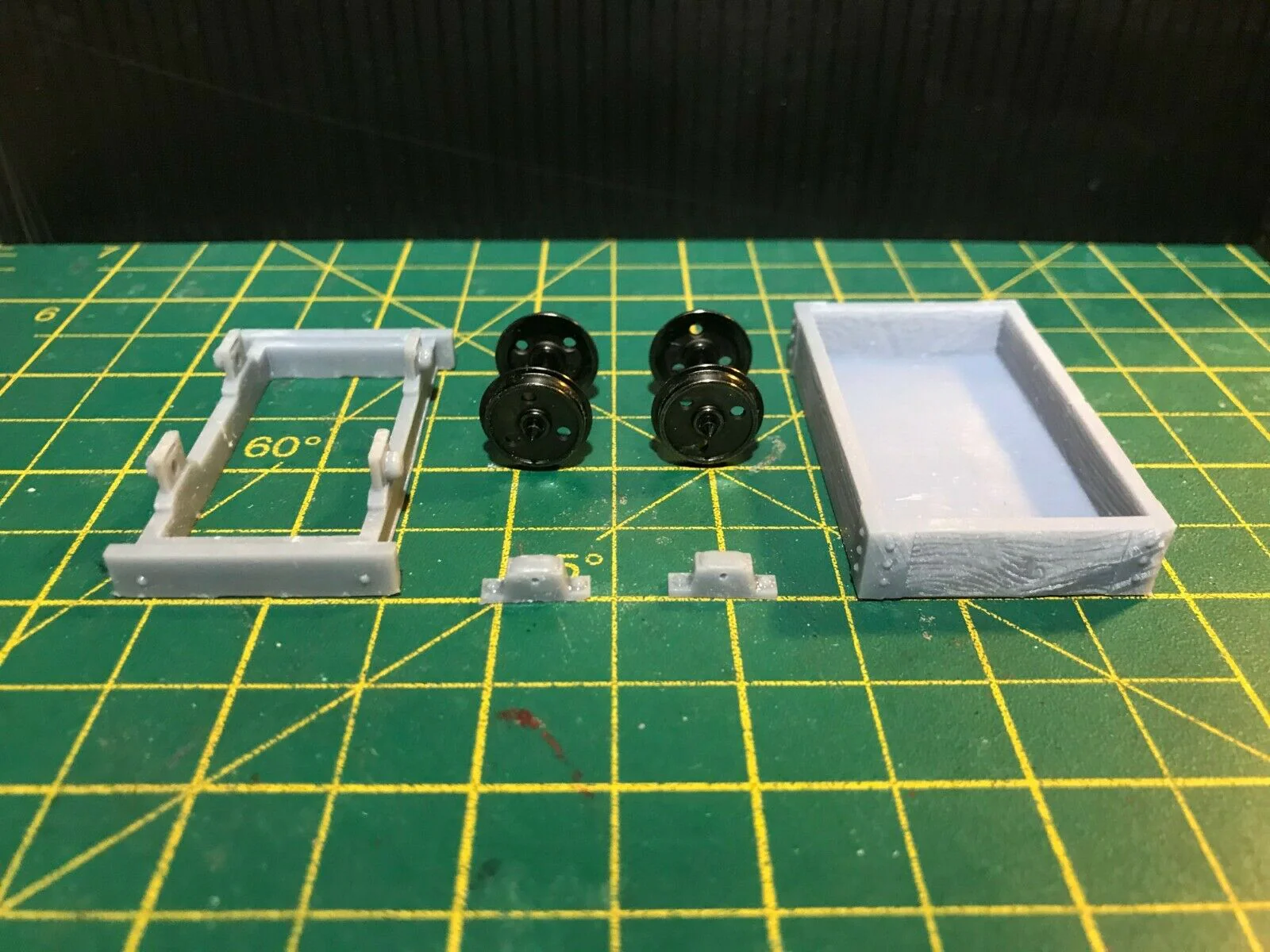 Gn15  Single Plank Wagon Kit with wheels