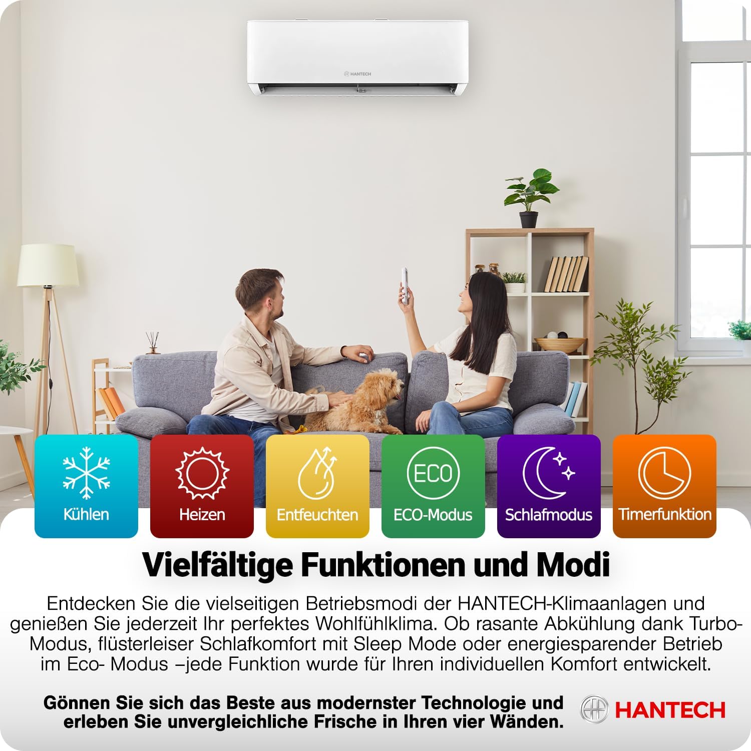 HANTECH Multi Split Klimaanlage H-PRO Inneneinheit 9000 BTU weiß