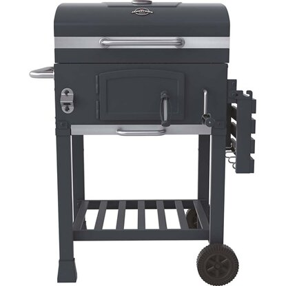 Grill Węglowy ŻELIWNY RUSZT z Pokrywą Termostat Ogrodowy Prostokątny Gril