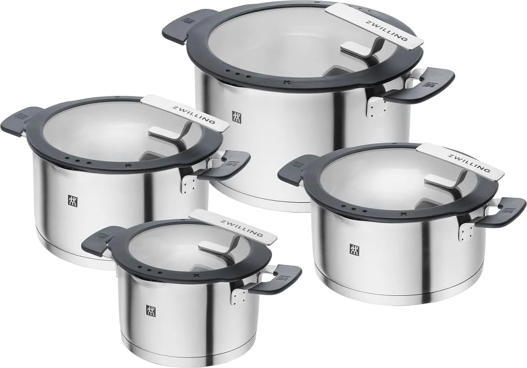 ZWILLING SIMPLIFY 66870-005-0 Pots set Stainless steel 5 pcs. Stainless steel, Silver Black