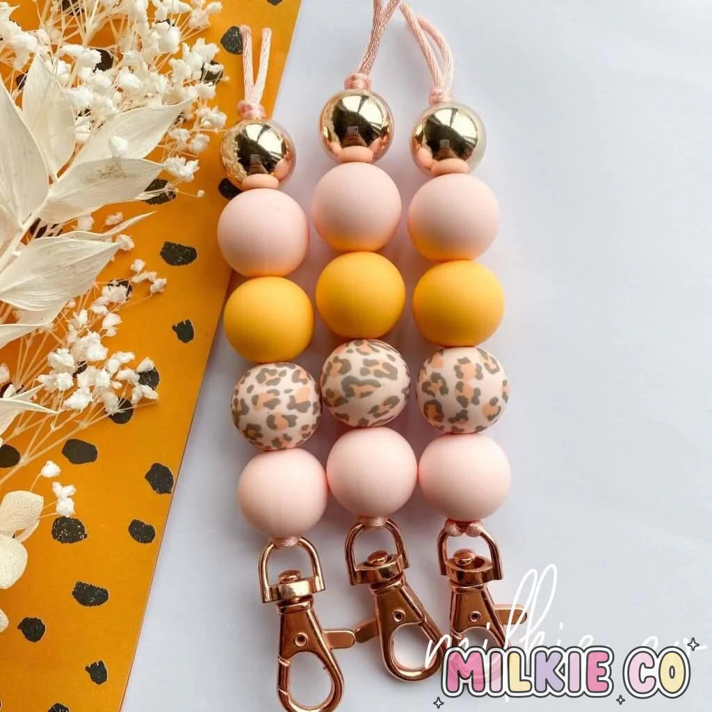Africa Beaded Keychain