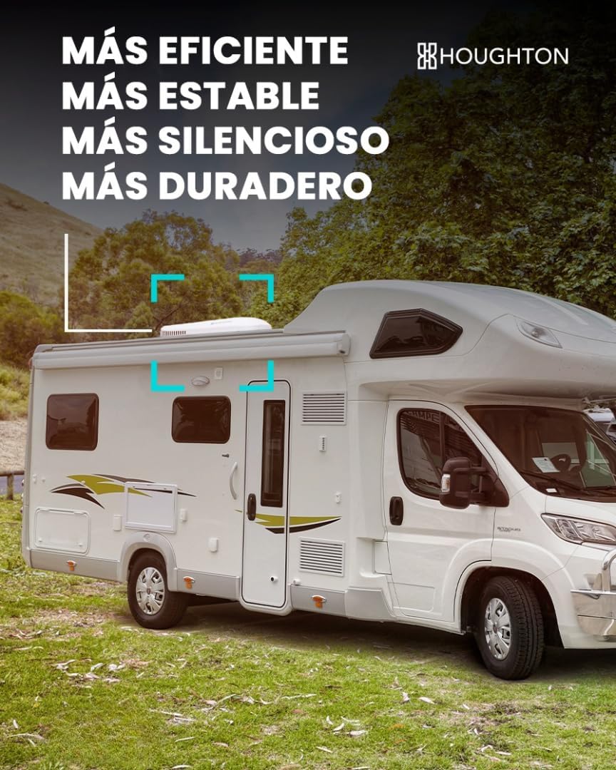 Belaire H2000K WLAN-Decken-Klimaanlage, 2,0 kW, Umkehrzyklus, 230 VAC, für Wohnmobil und Wohnwagen, Wohnmobil, effiziente Kühlung, Fernbedienung, LED-Display