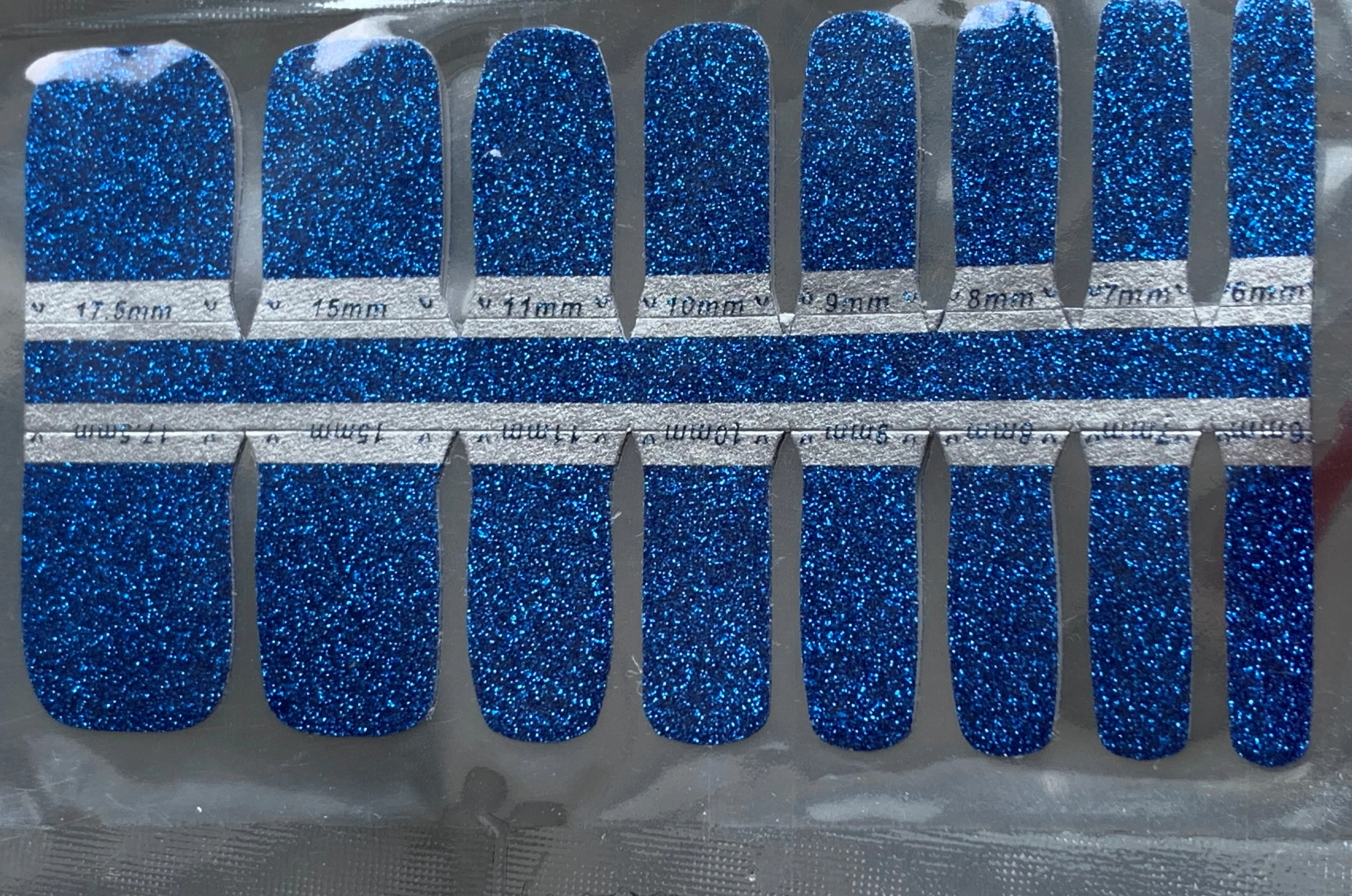 Blue Glitter Feet