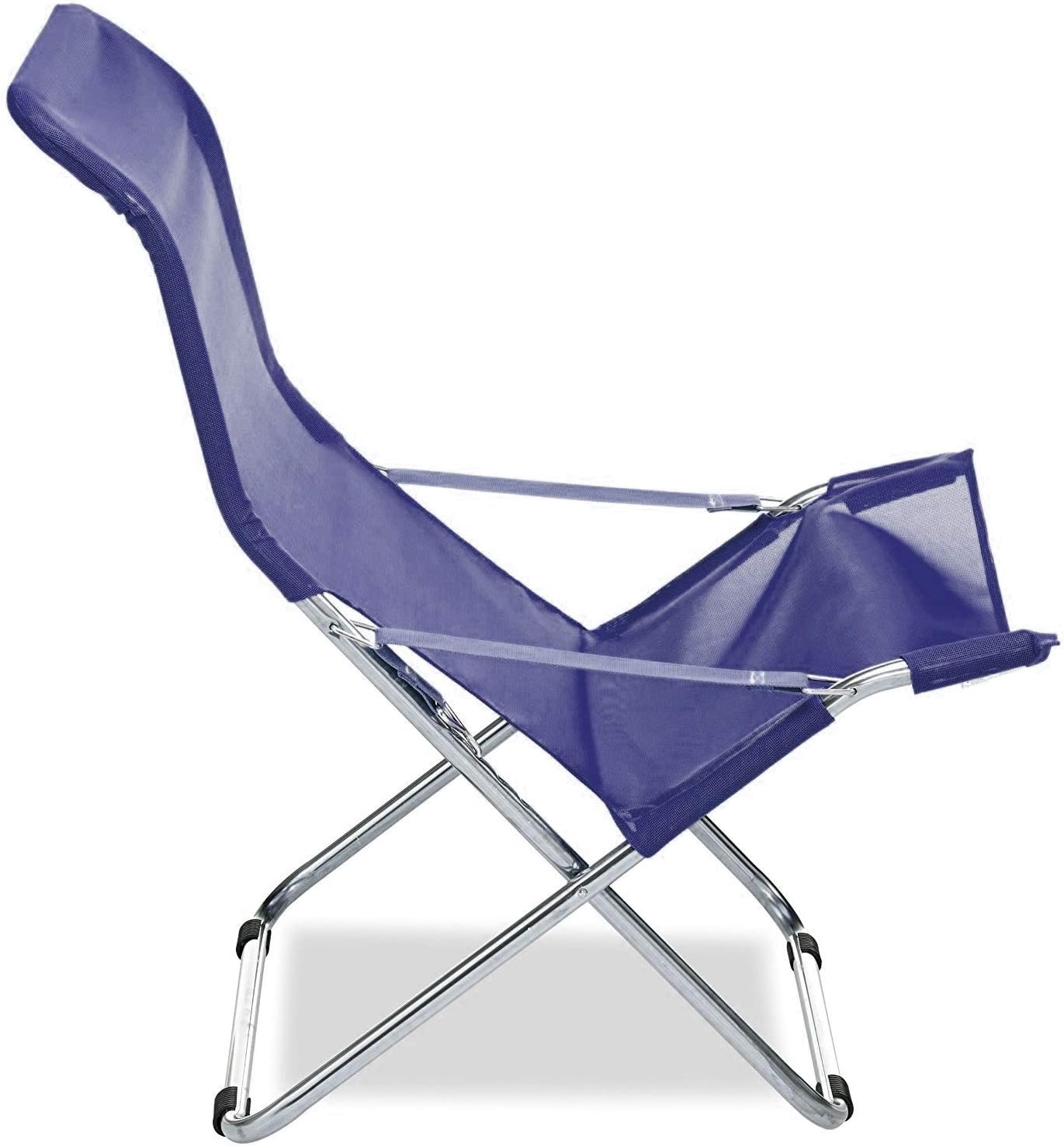 Fiam sonnenliege Fiesta Aluminium Rahmen und Textil Cod. 027TX BK dunkelblau Ossidiana