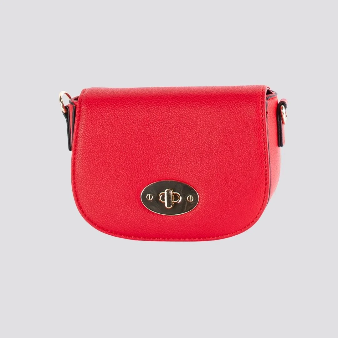Mini Satchel Crossbody Bag | Red