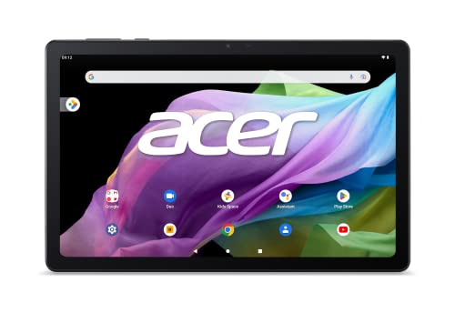 Acer Iconia P10 11 K74G, Tablet Touch 10.4" Display 2K WUXGA (MediaTek M8183C, 8 Core, 4 GB di Ram, 128 GB eMMC, Android 12, Wi FI, Bluetooth)   Nero Metallizzato : Informatica