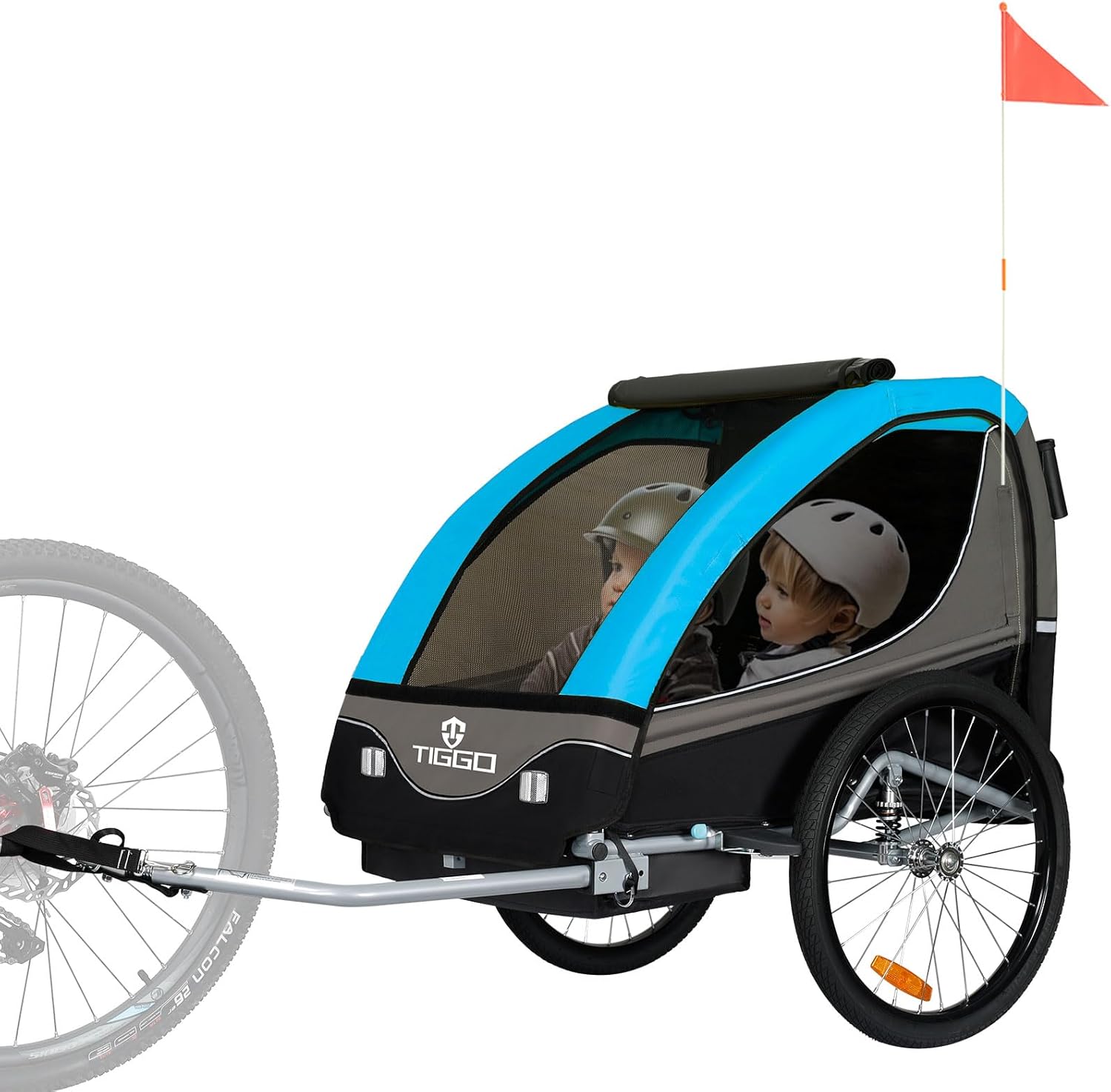 Tiggo S2 Kinderanhänger mit Federung Jogger 2 in 1 Kinder Buggy fahrradanhänger Anhänger 360° Drehbar
