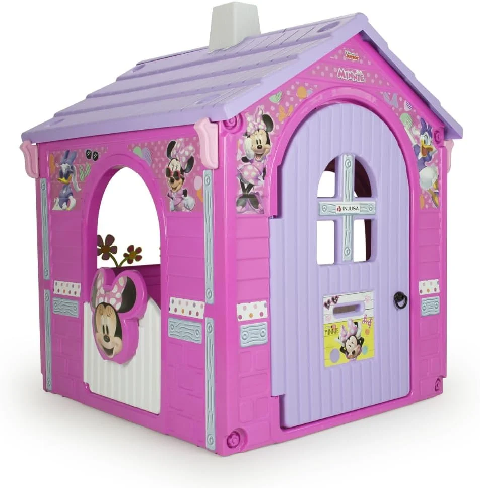Casita Infantil de Jardín Minnie Mouse – Casa de Juguete para Niños 3 Años 4 Años 5 Años 6 Años con Puerta + Ventanas y Detalles Realistas – INJUSA