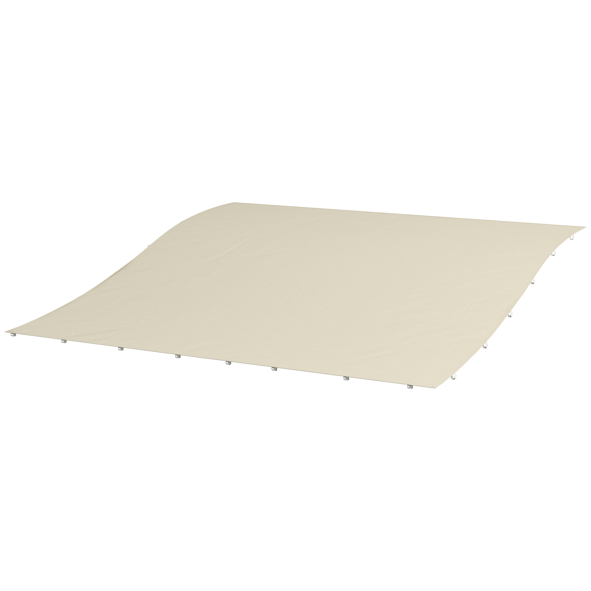 Outsunny Markies Vervangend Dak Vervangend dak voor zonnescherm, weerbestendig, 297 cm x 243 cm, Beige