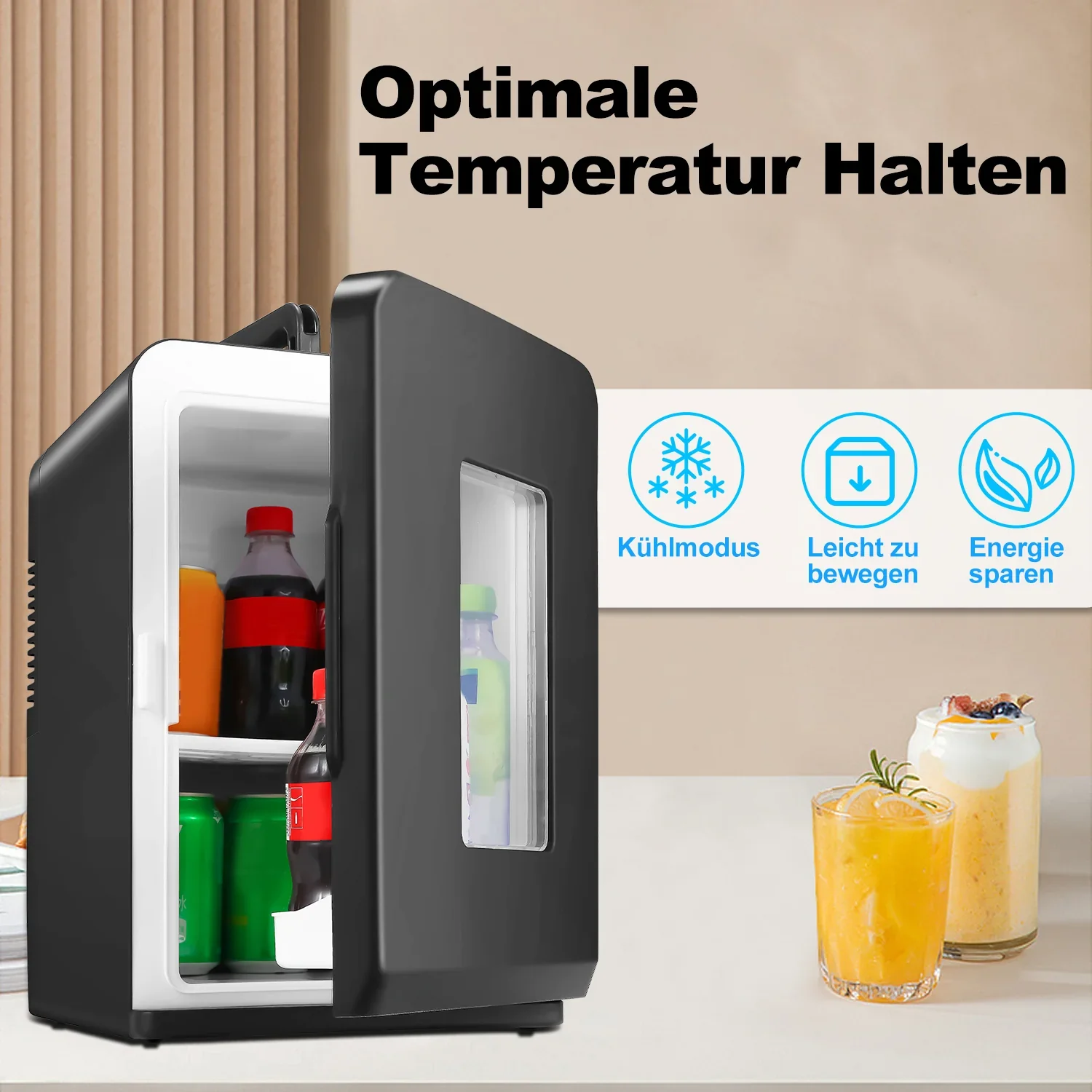 Sonnewelt 2-in-1 minikoelkast 15L koelbox