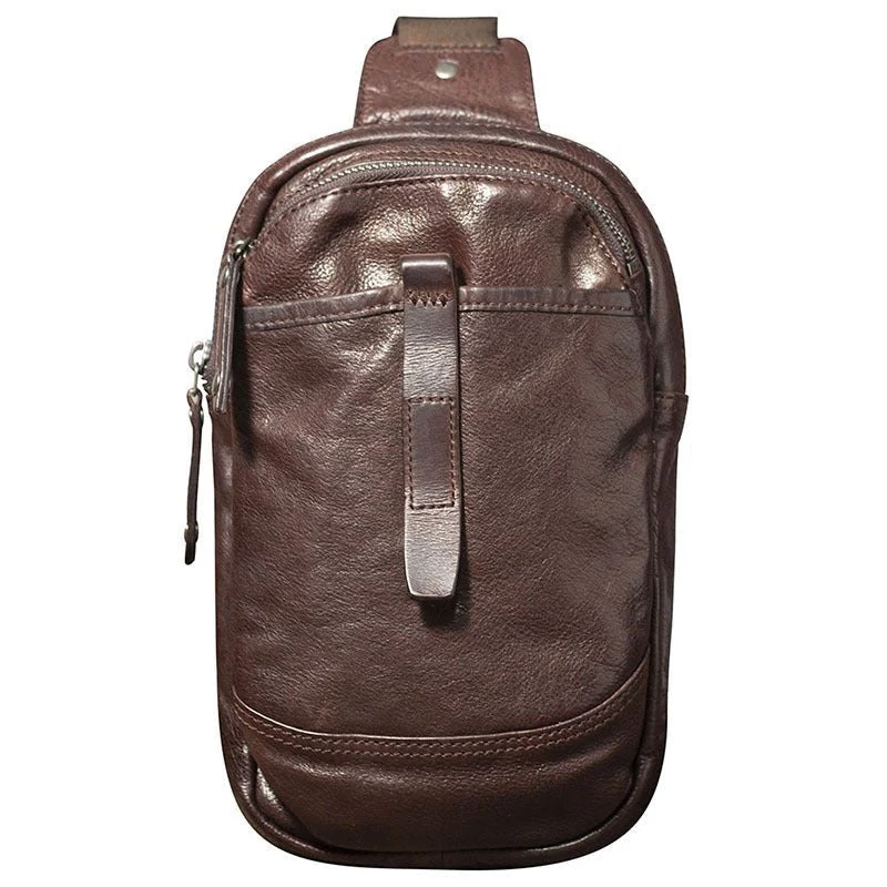 Mens Leather Cross Body Sling Bag