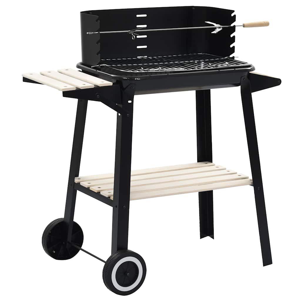 Grill węglowy VidaXL z kółkami