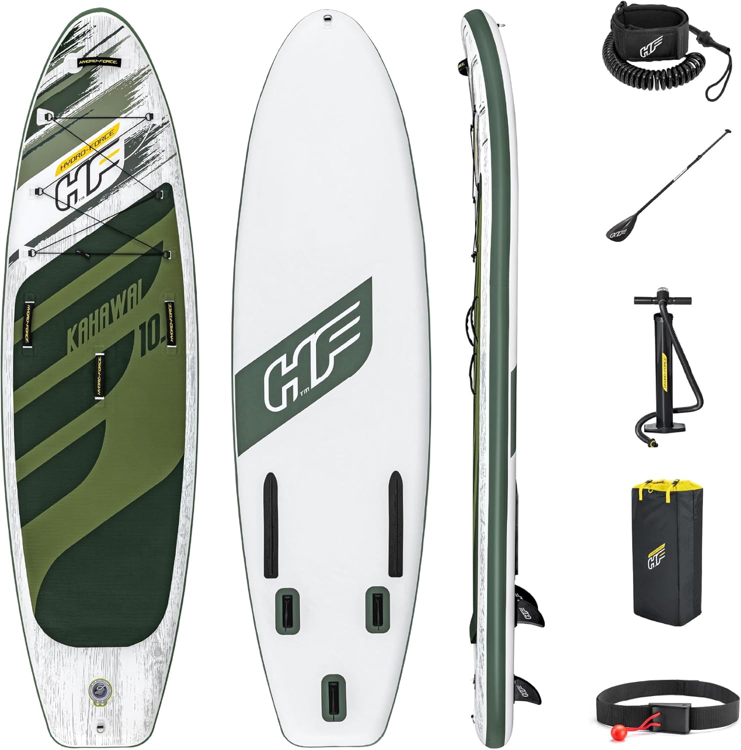 Hydro-Force SUP, aufblasbares Stand Up Paddle Board, komplettes Set, mehrere Stile, Größen, 2,4 m, 3,4 m, 3,8 m, 3,8 m, 3,8 m, 3,8 m