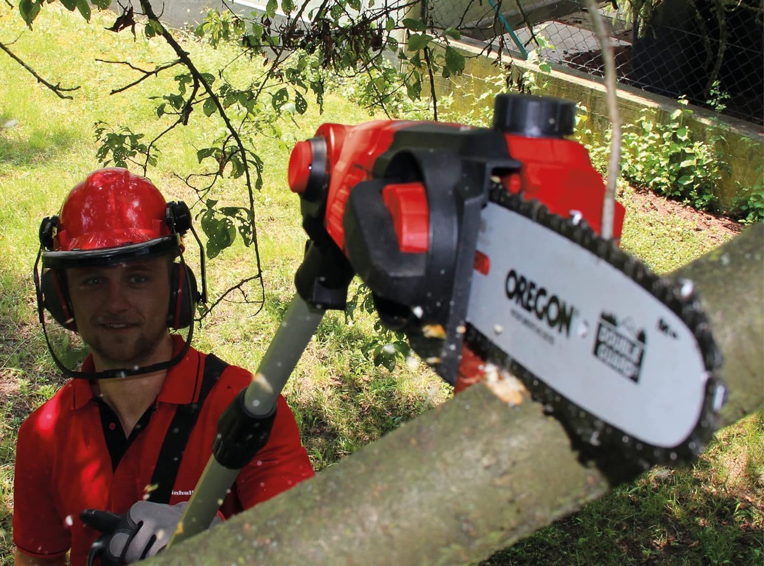Einhell Akku Multifunktionswerkzeug GE-HC 18 Li T-Solo (2-in-1 Heckenschere und Motorsäge, Oregon Schwert, ohne Akku & Ladegerät)